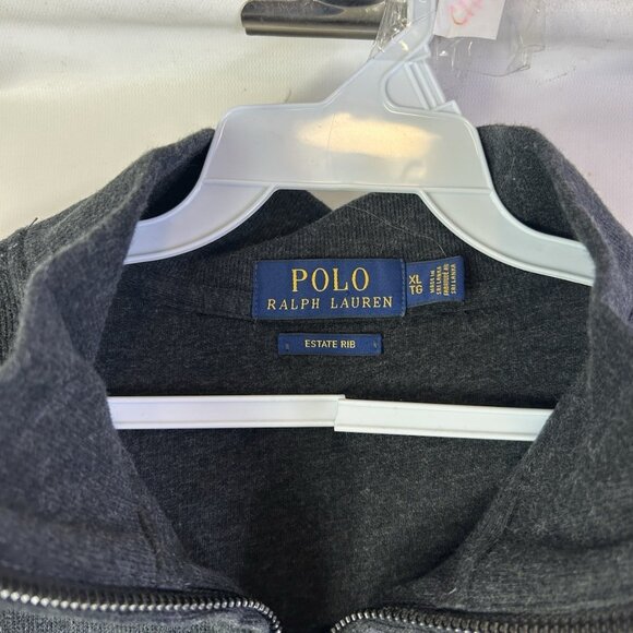Polo Ralph Lauren Estate Rib Quarter Zip Cotton Sweater - Picture 4 of 7